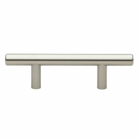 GLIDERITE HARDWARE 2-1/2 in. Center to Center Satin Nickel Solid Steel Bar Pull - 5007-64-SS 5007-64-SS-1